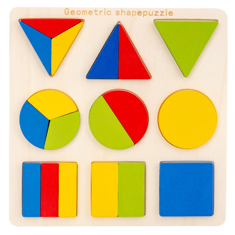 Montessori Geometric Puzzle Board – Early Numeracy, Fine Motor & Cognitive Development (Ages 4–6+)