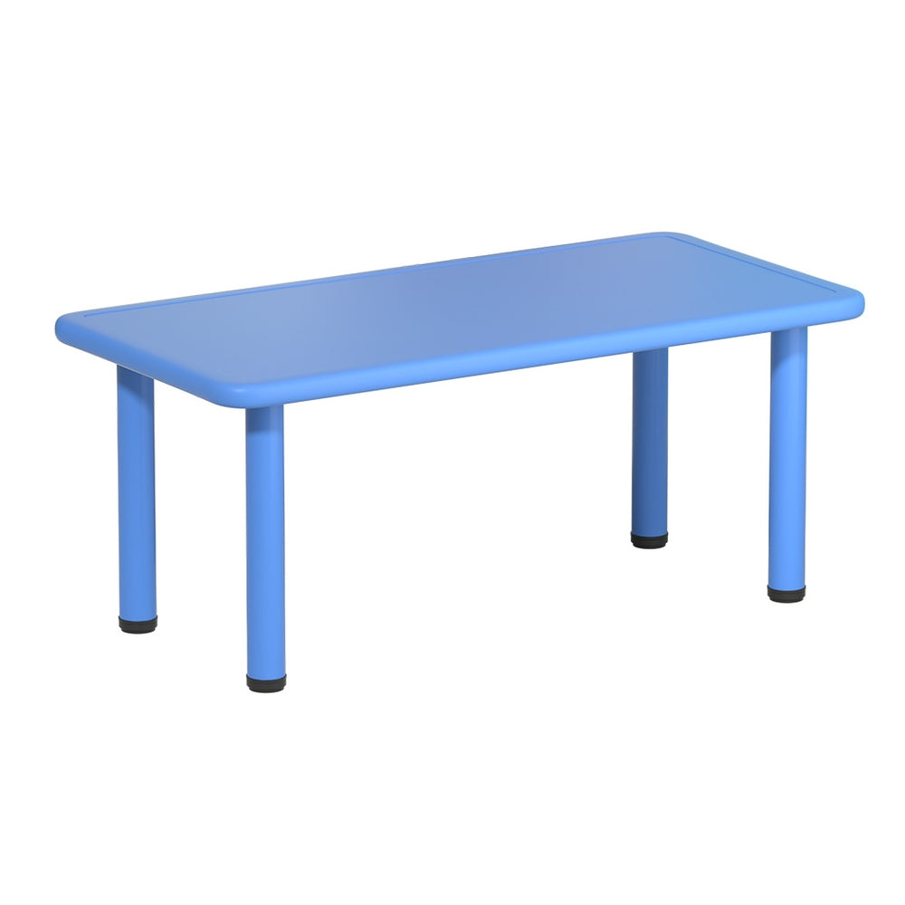 Kids Activity Table 120cm Study Craft Play Table Indoor Outdoor Blue