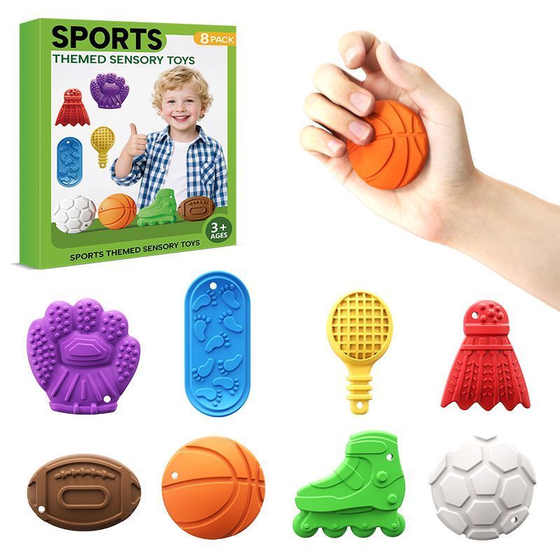 Chenxi Sports Sensory Fidget Toy Set – Magnetic Silicone Stress Relief Toys