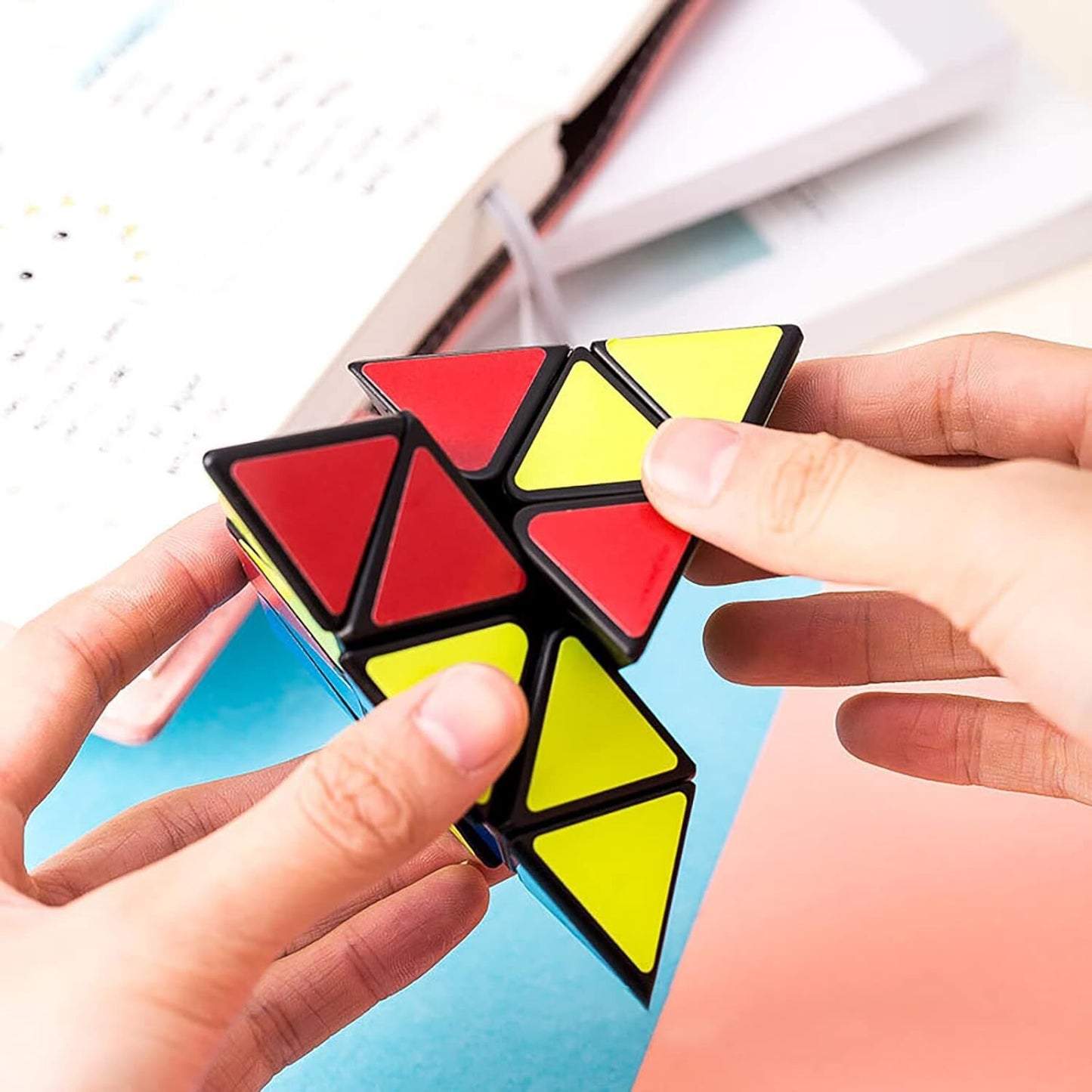 3x3 Triangle Speed Cube Puzzle – Pyramid Brain Teaser Toy