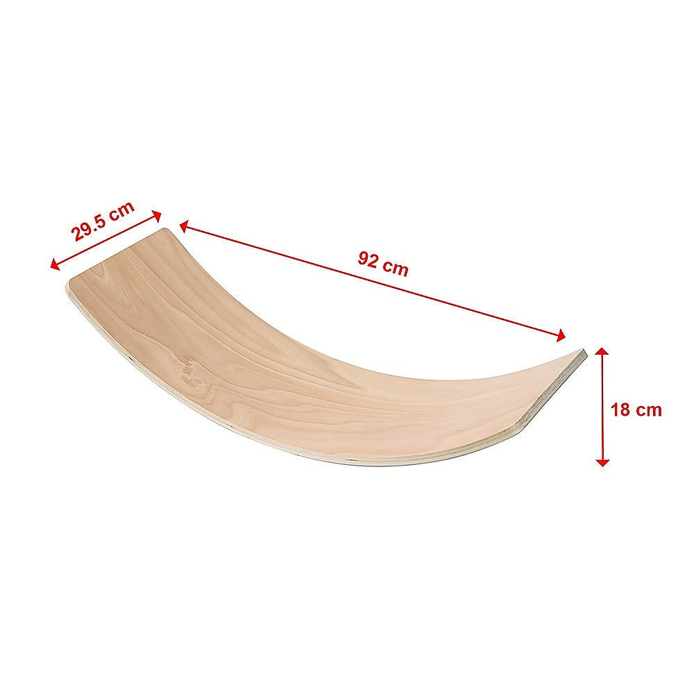 Wooden Balance Board for Kids – Montessori Wobble Board Balance Beam Toy