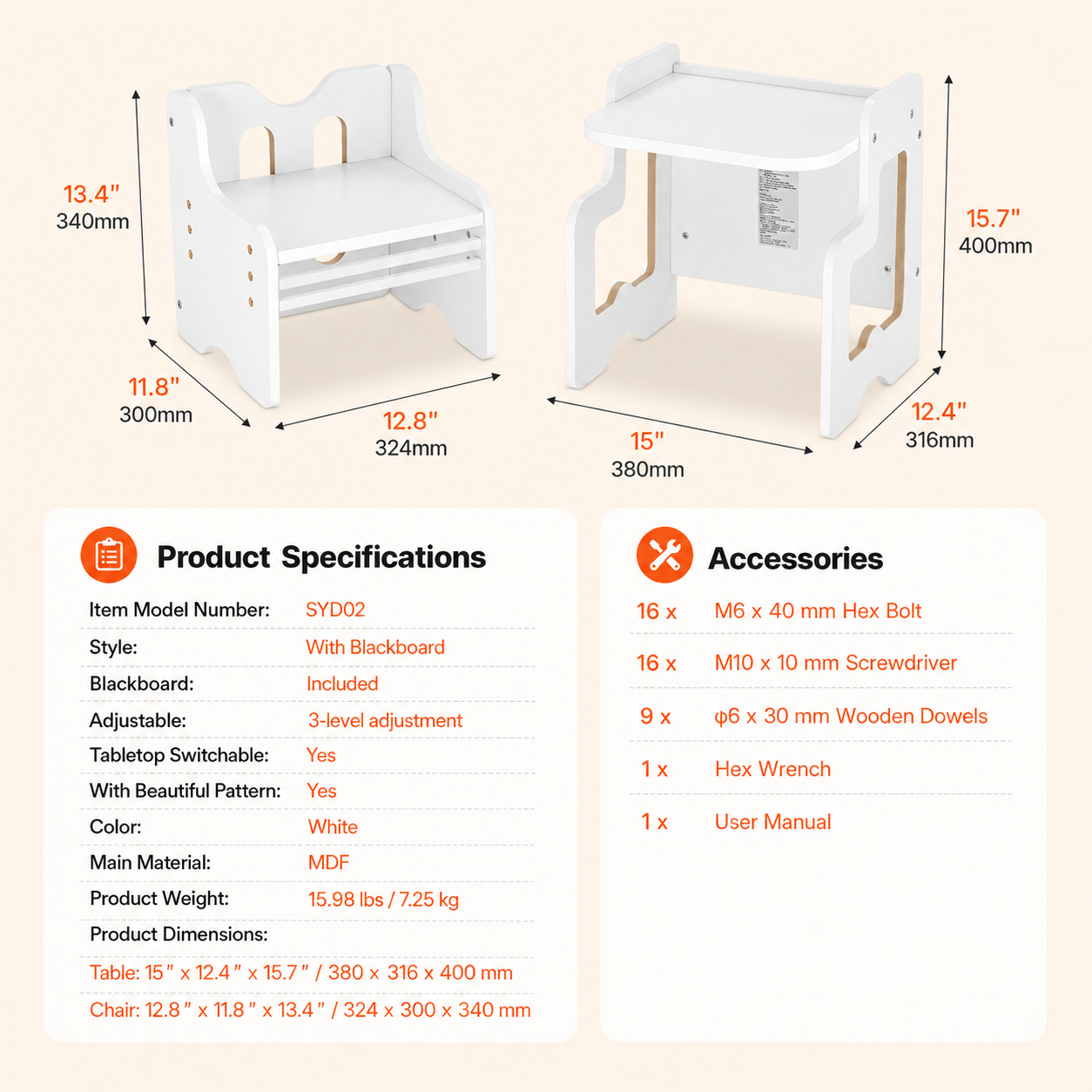 Montessori Weaning Table & Chair Set for Toddlers