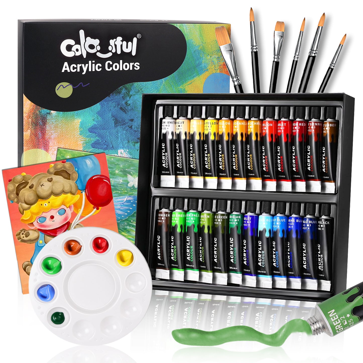 Cailefu Professional Glass & Textile Paint Sets (Ages 7–8+)