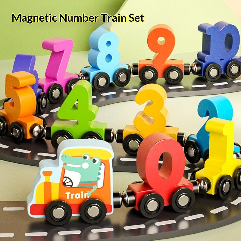 Montessori Number Train – Counting & Number Recognition Toy (Ages 1–4)