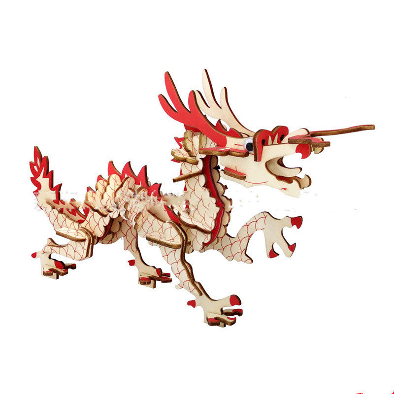 Wooden 3D Dinosaur Puzzle – Fine Motor &amp; Cognitive Skills Builder (Ages 4–8)