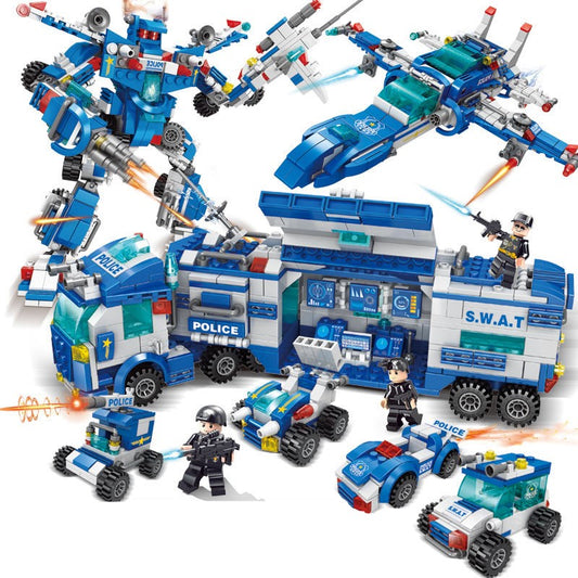 STEM Police SWAT Construction Set – Fine Motor, Cognitive & Imaginative Play Builder (Ages 5–8)