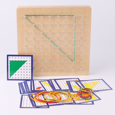 Montessori Geoboard Sensory Set – Fine Motor, Visual-Spatial & Calming Pattern Play (Ages 2–6+)