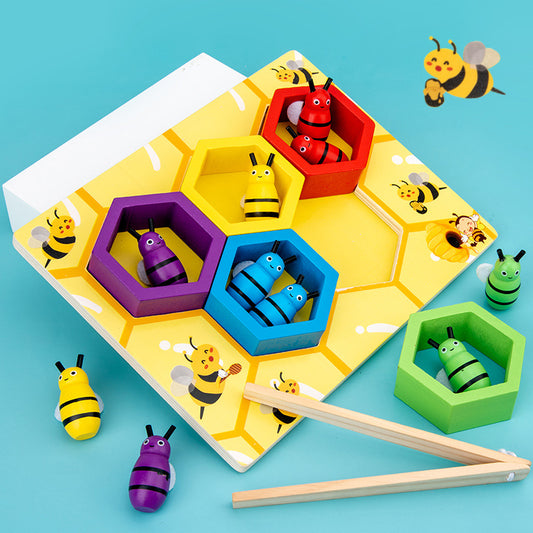 Montessori Magnetic Bee Sorting Set – Sensory Play, Fine Motor & Cognitive Development (Ages 3–6+)
