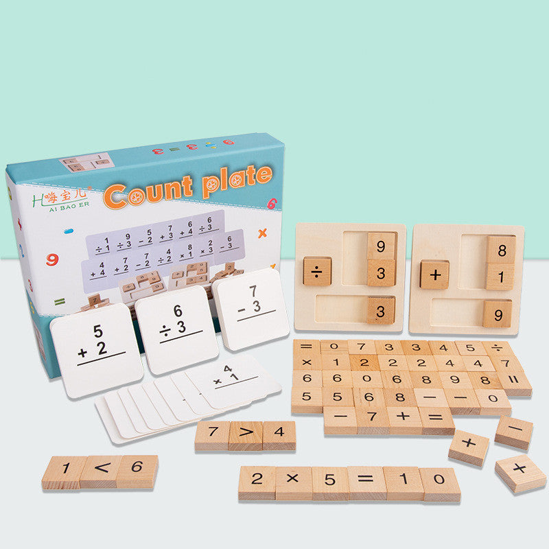 Montessori Maths Tile Set – Addition, Subtraction & Multiplication Mastery (Ages 5–8+ Years)
