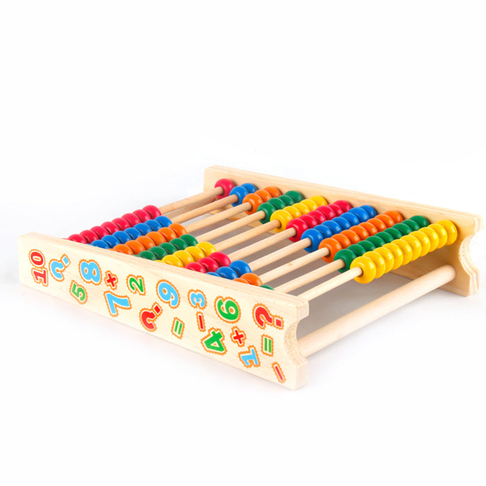 Montessori Wooden Maths Abacus – Counting &amp; Number Skills Toy (Ages 3–6)