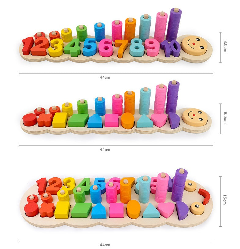 Early Numeracy Stacking Toy – Cognitive, Counting & Fine Motor Development Toy (Ages 2–4)