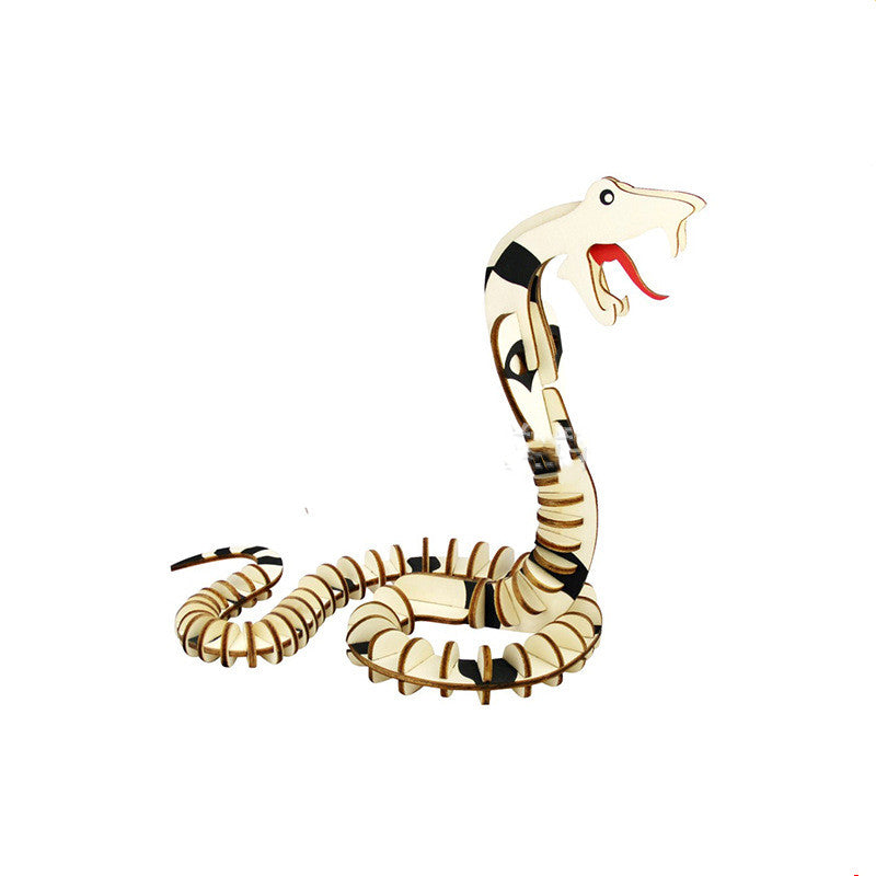 Wooden 3D Dinosaur Puzzle – Fine Motor &amp; Cognitive Skills Builder (Ages 4–8)