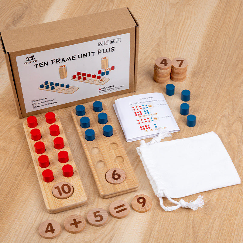 Montessori Ten Frame Math Game – Early Numeracy, Number Sense & Problem Solving (Ages 5–8)