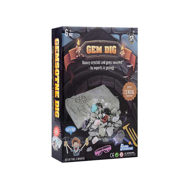 STEM Gem Digging Discovery Kit – Hands-On Geology & Science Exploration (Ages 5–8 Years)