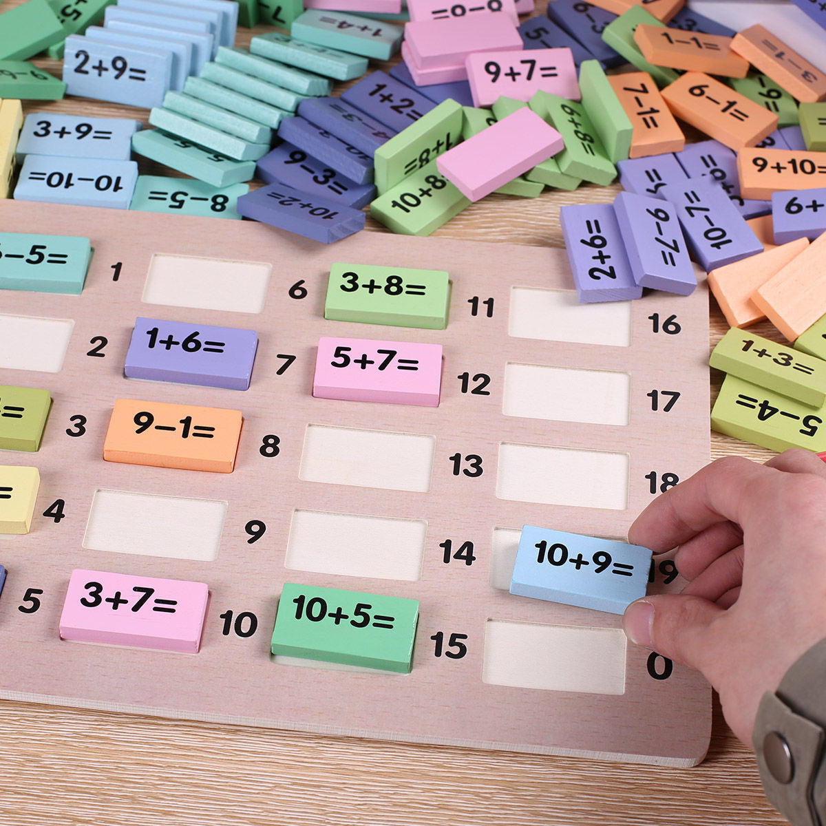 Montessori Maths & Learning Puzzle Board – Numeracy + Cognitive Skills Builder (Ages 6–8+)