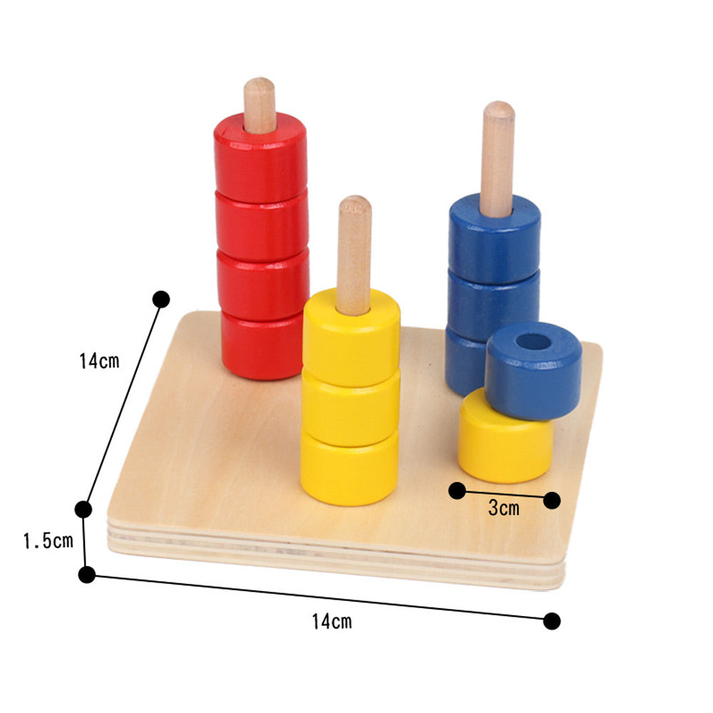 Montessori Colour Stacking Peg Board – Fine Motor & Sensory Development (Ages 2–4 Years)