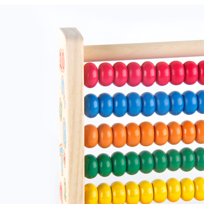 Montessori Wooden Maths Abacus – Counting &amp; Number Skills Toy (Ages 3–6)