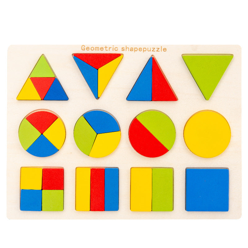 Montessori Geometric Puzzle Board – Early Numeracy, Fine Motor & Cognitive Development (Ages 4–6+)