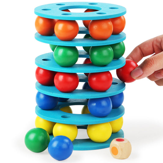 Ball Drop Stacking Tower Game – Fine Motor Coordination, Sensory Play & Problem Solving (Ages 5–8+)