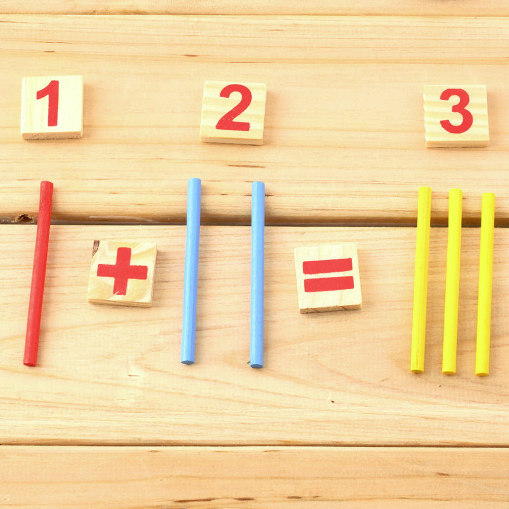 Montessori Counting Rod Math Set – Addition, Subtraction & Multiplication Mastery (Ages 5–8+)