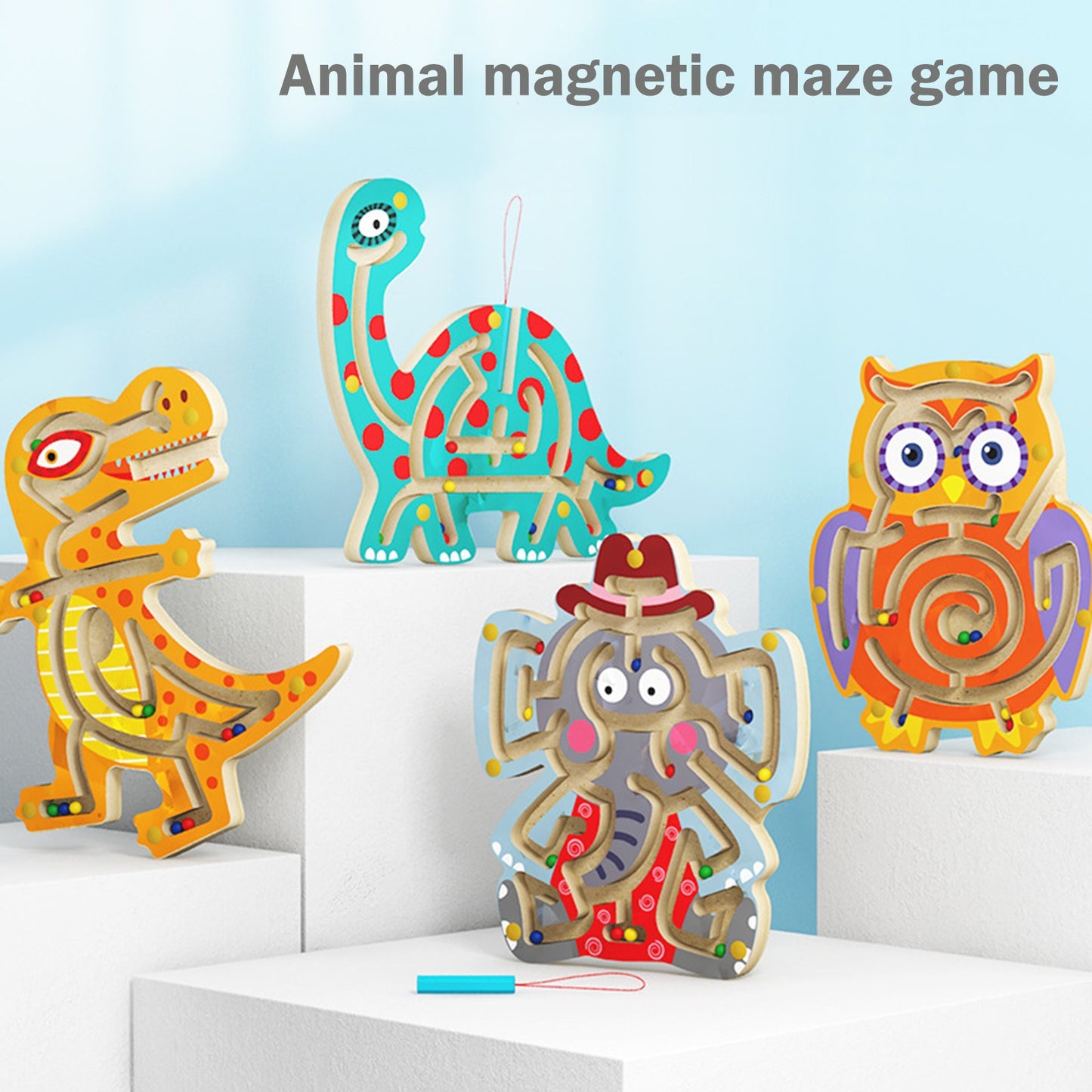 Magnetic Maze Fine Motor Board – Pre-Writing & Hand-Eye Coordination Development (Ages 3–6+)