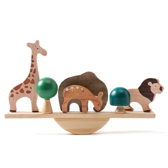 Wooden Animal Balancing Set (Ages 2–4)