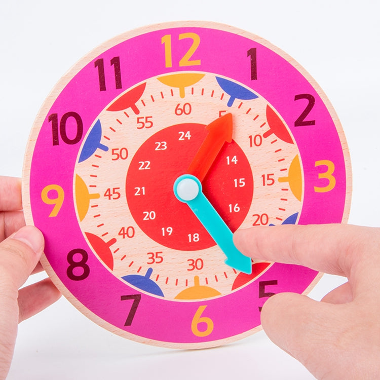 Montessori Wooden Learning Clock – Time Telling & Numeracy Development (Ages 4–8 Years)