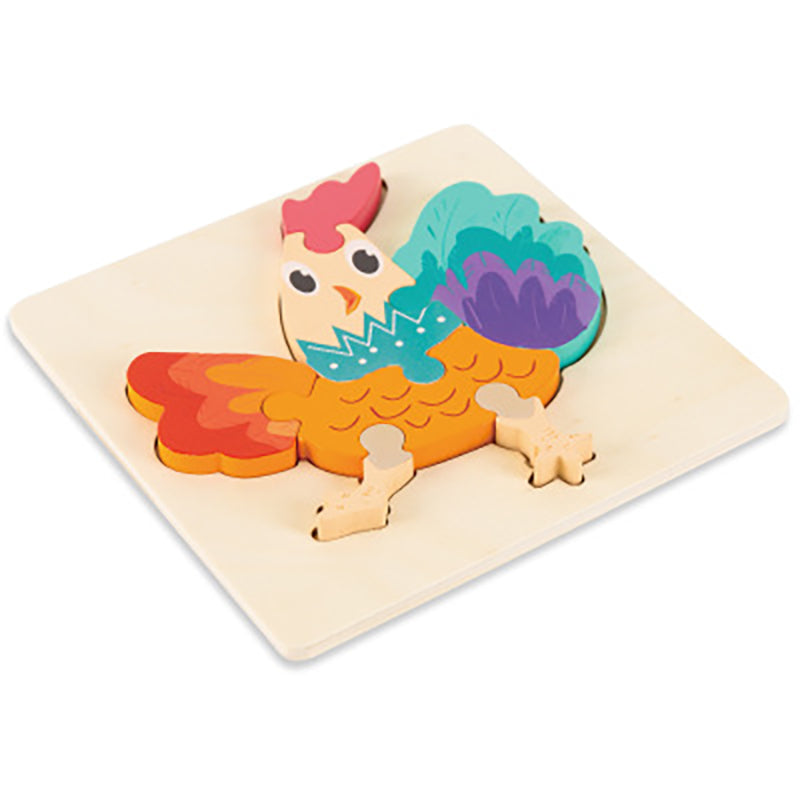 Wooden Puzzle Set – Cognitive & Fine Motor Development (Ages 18 Months–3 Years)