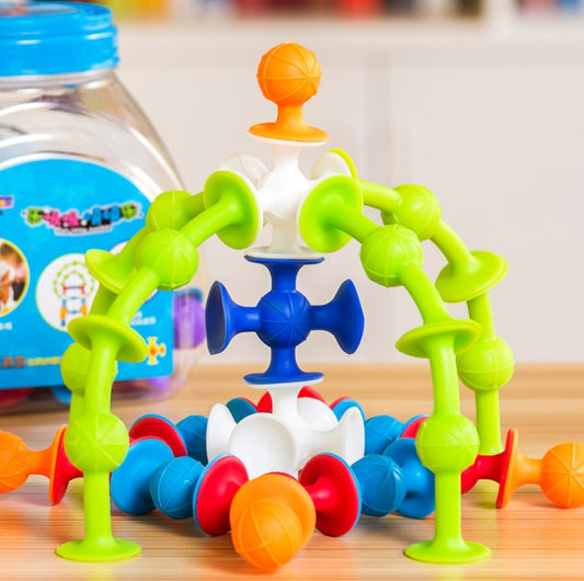 STEM Suction Construction Builder – Fine Motor & Cognitive Skills Toy (Ages 3–6)