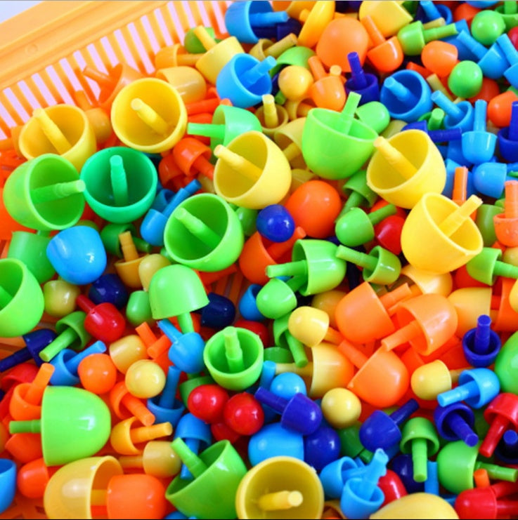 Montessori Colourful Peg Board Set – Fine Motor & Creative Cognitive Development (Ages 3–6+ Years)