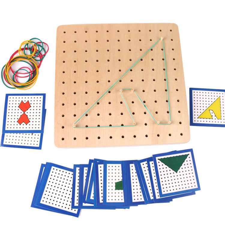Montessori Geoboard Sensory Set – Fine Motor, Visual-Spatial & Calming Pattern Play (Ages 2–6+)