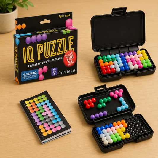 IQ Puzzle 3D Challenge Game – Portable Logic Bead Puzzle & Educational Brain Teaser for Kids