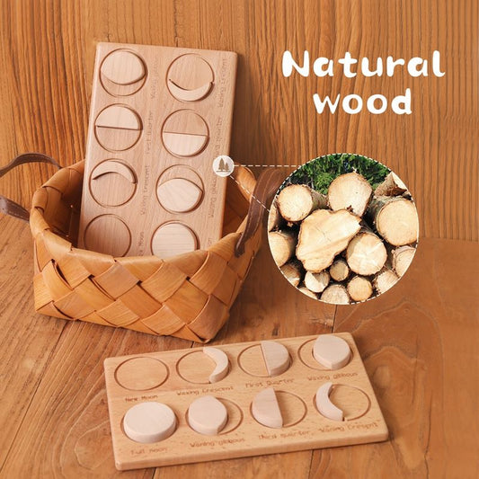 STEM Moon Phase Science Discovery Board – Astronomy & Cognitive Development (Ages 4–8 Years)