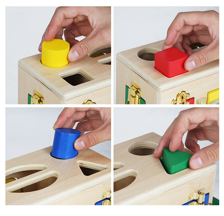 Montessori-style Toddler Sorting & Matching Block Set (Ages 1–2)
