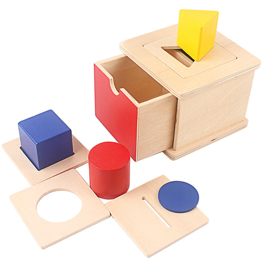 Montessori Geometric Shape Sorting Box – Fine Motor, Sensory & Cognitive Development (Ages 2–4 Years)