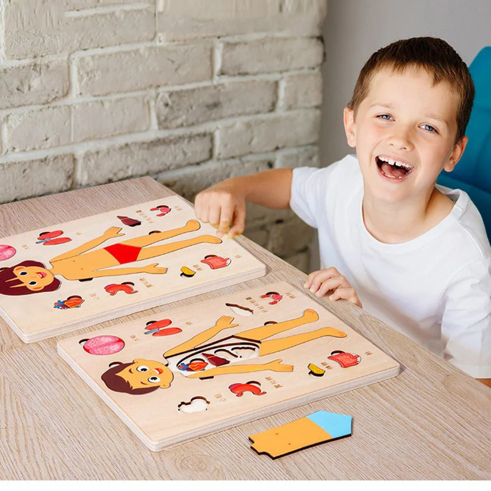 Human Body Anatomy Puzzle – STEM Science Discovery & Early Learning (Ages 2–4+)