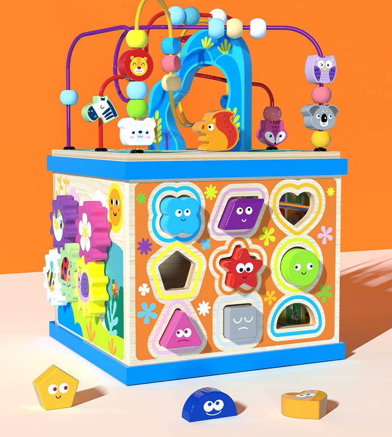 Large Two-Piece Large Toddler Activity Box – Sensory, Cognitive & Fine Motor Development Toy (Ages 0–2)