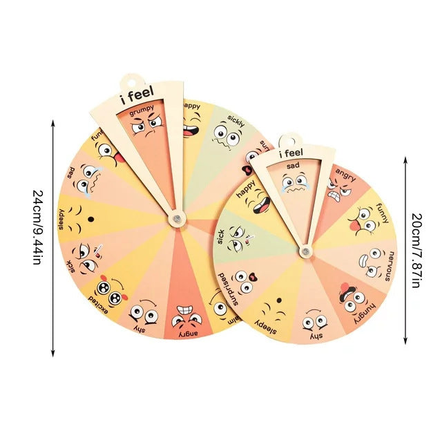 Feelings Wheel – Emotional Intelligence & Regulation Development Tool (Ages 4–8+ Years)