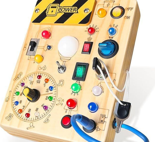 Sensory Regulation Fidget Board – Calm Focus & Self-Regulation Support (Ages 3–8 Years)