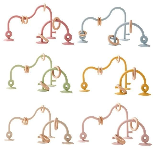 Montessori Silicone Threading Toy – Sensory & Fine Motor Development (Ages 0–2 Years)