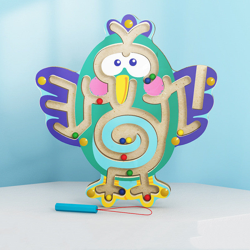 Magnetic Maze Fine Motor Board – Pre-Writing & Hand-Eye Coordination Development (Ages 3–6+)