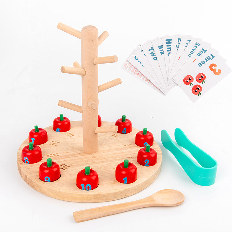 Montessori Apple Number Tree – Early Numeracy & Fine Motor Development (Ages 3–6 Years)