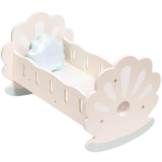 Montessori Baby Doll Rocking Bed – Nurturing Role Play &amp; Practical Life Skills (Ages 4–8)