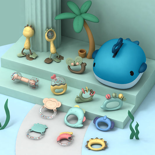 Marine Life Teether & Sensory Toy Set – Oral Sensory Support & Early Regulation (Ages 2–4+)