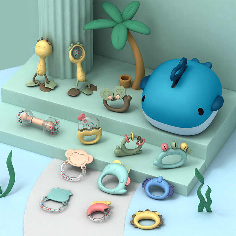 Marine Life Teether & Sensory Toy Set – Oral Sensory Support & Early Regulation (Ages 2–4+)