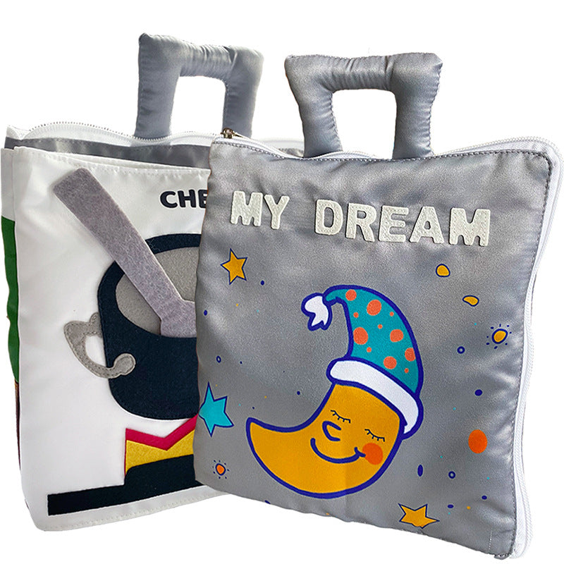 Interactive Cloth Activity Book Set – Early Literacy, Sensory & Fine Motor Development (Ages 0–2+ Years)