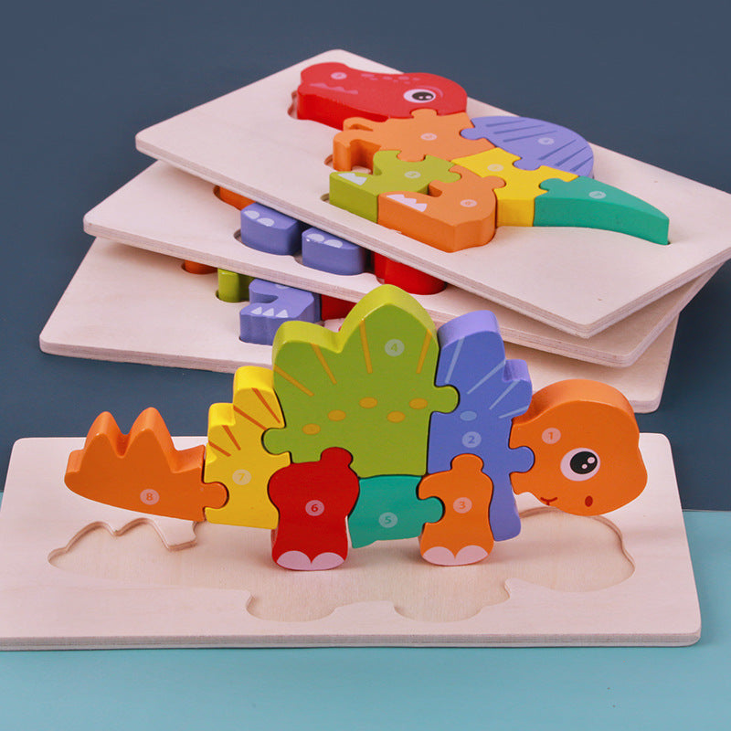 Montessori Numbered Animal Puzzle Set – Fine Motor & Sensory Development (Ages 2–4 Years)