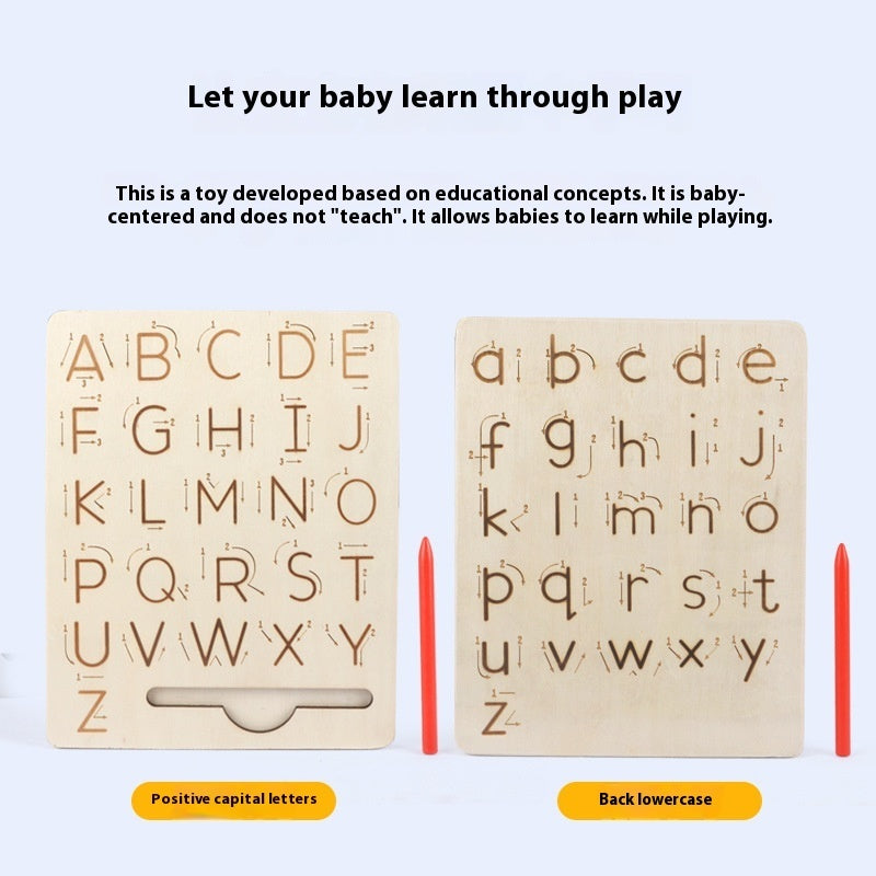 Montessori Alphabet Tracing Board – Early Writing, Fine Motor & Literacy Development (Ages 4–6+)