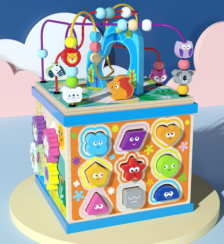 Large Two-Piece Large Toddler Activity Box – Sensory, Cognitive & Fine Motor Development Toy (Ages 0–2)