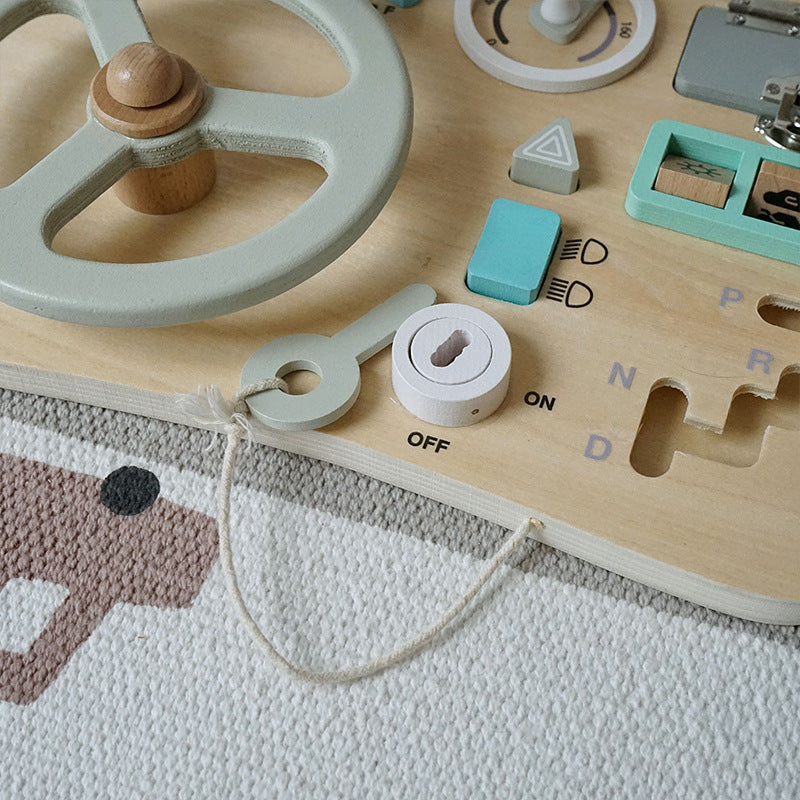 Montessori Steering Wheel Activity Board – Imagination, Fine Motor & Cognitive Development (Ages 1–4+)